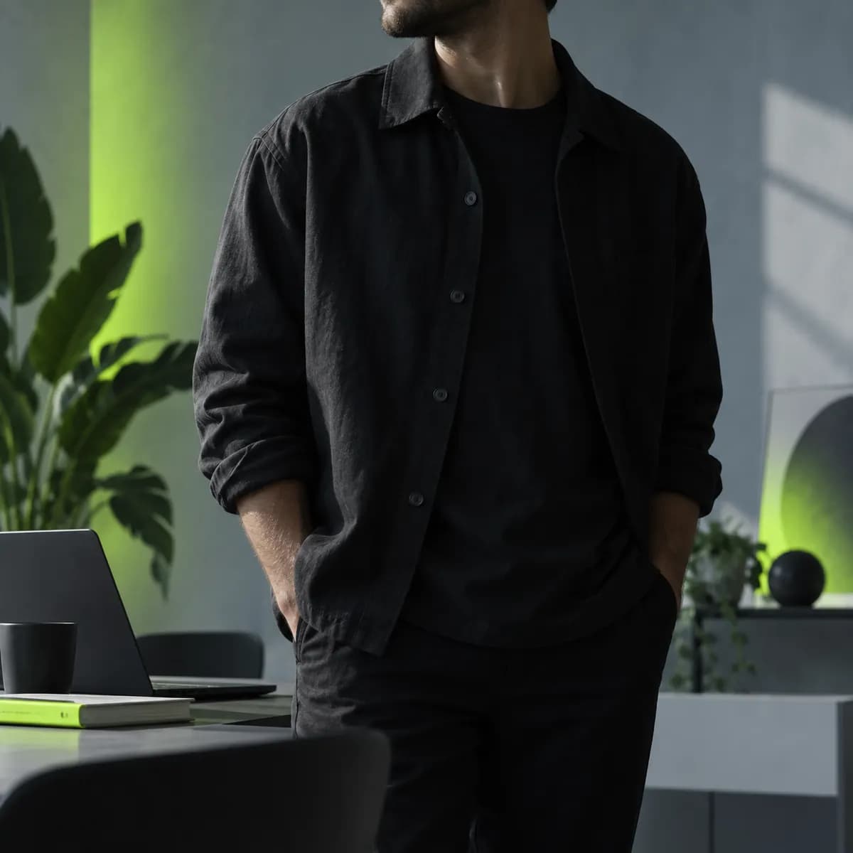 Portrait-style silhouette of a growth marketer