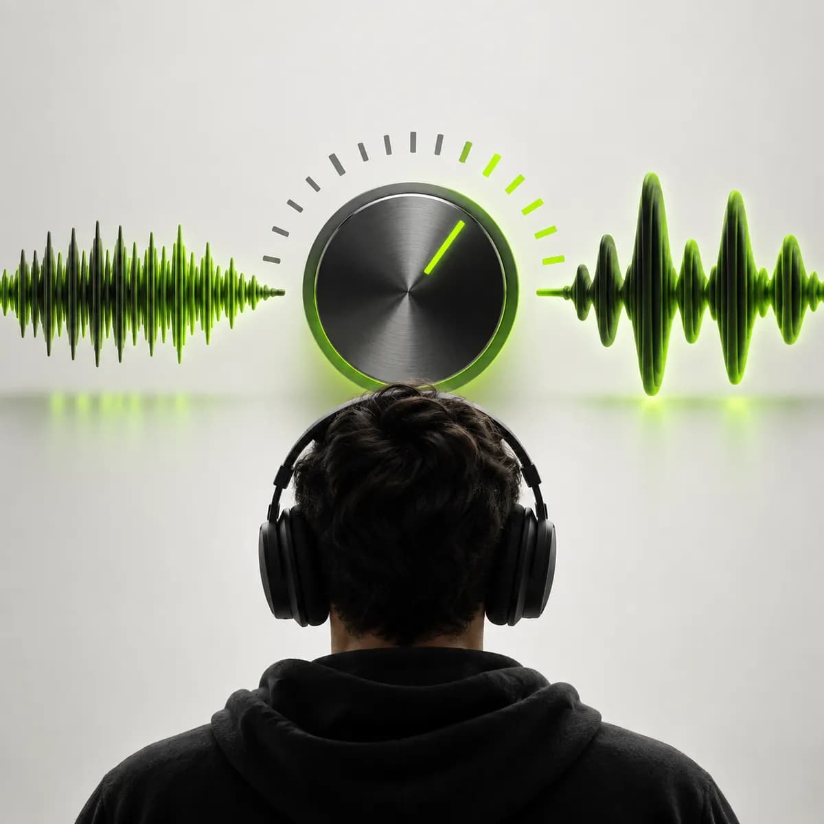 Compressed and expanded waveforms representing Audio Speed Changer