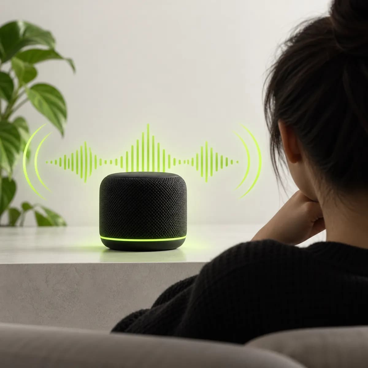 Speaker, waveform, and listening indicator representing Sound Test