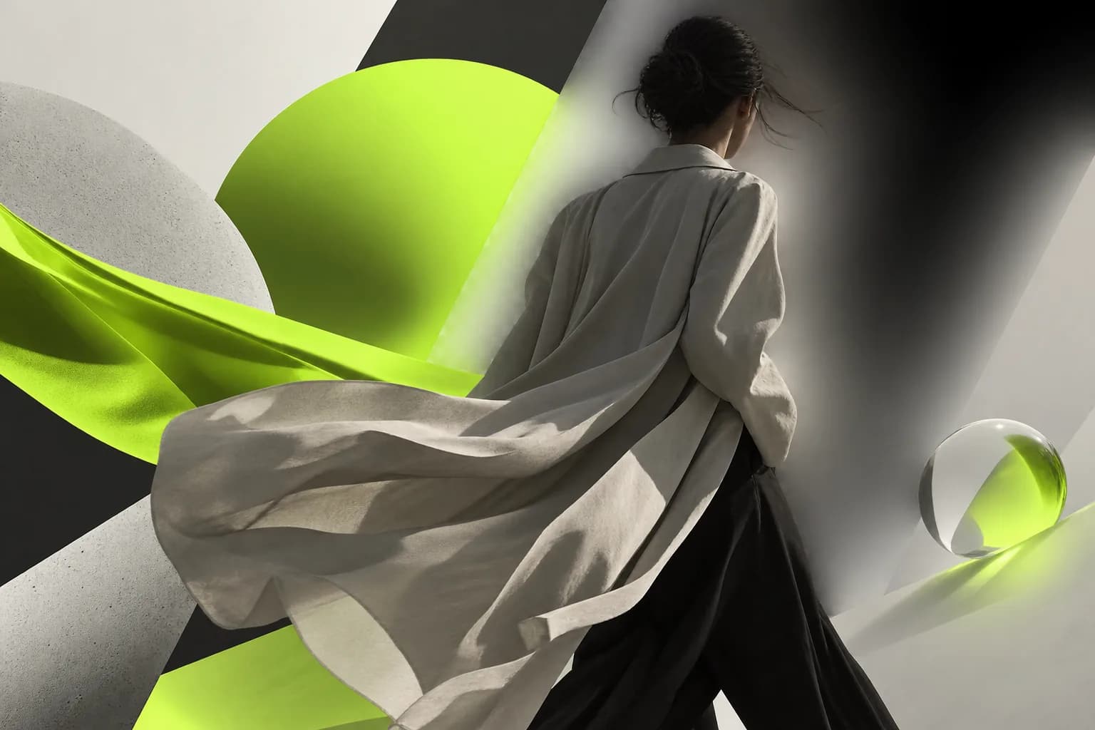 Abstract visual representing fast video background removal