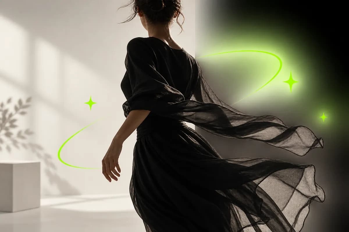 Abstract demonstration poster for video background removal